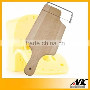 Cheese Wooden Cutting Board With Cheese Slicer thumbnail-1