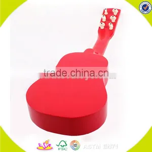 Wholesale Kids Wooden Guitar Toy High Quality Baby Wooden Guitar Toy Cheap Children Wooden Guitar Toy W07H037 thumbnail-3