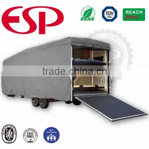 Waterproof 3 Layers Nonwoven Fabric Toy Hauler Trailer Caravan Motorhome RV Cover thumbnail-1
