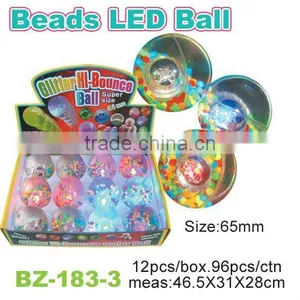 65mm LED Water Bouncing Ball With Beads thumbnail-1