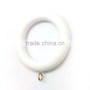Great White Wooden Timber Curtain Rod Ring For Curtain Rod 35mm thumbnail-1