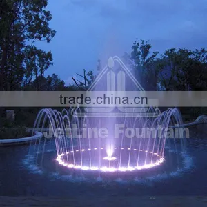 Water Fountain in a Lake, City Park of Wenzhou thumbnail-1
