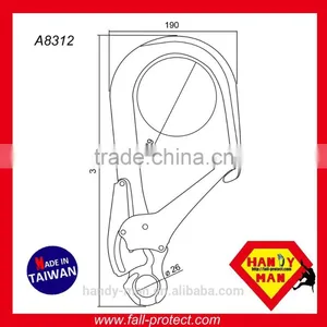 A8312 Double Action Aluminum Forged Snaphook thumbnail-3