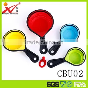 High Quality Silicone Measure Tools Kitchen Measuring Cups thumbnail-1