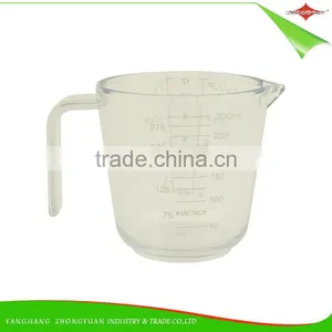 ZY-L1010 High Quality Plastic Transparent Clear PS 300 ml Measuring Cup for Baking Tools thumbnail-1