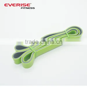 2017 New Developed Double Layer Double Color Fitness Latex Resistance Band thumbnail-4