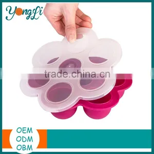 Best Selling Easy-Clean Silicone Ice Cube Tray With Lid thumbnail-1