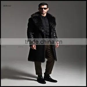 Gas Field Models Handsome Super Warm Imitative Fox Fur Man Long Wind Faux Fur Coat thumbnail-5