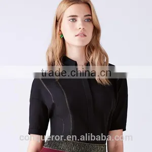 Hot 2015 Cotton Shirt With Taps Casual Woman Wear WMST03 thumbnail-3