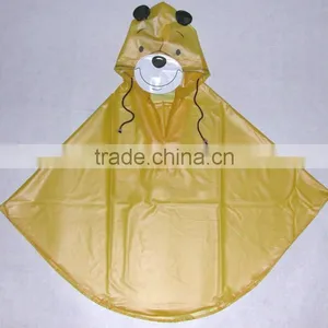 Cute Kids 100% PVC Reusable Rain Poncho thumbnail-1