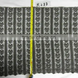 Machine Made Cotton Crochet Flower Fabric thumbnail-1