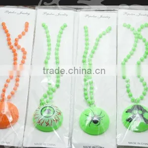 Unique Eye Design Pendant Diy Beads Necklace Handmade Acrylic Beads Eye Pendant Necklace for Halloween Day's Promotion Gift thumbnail-3