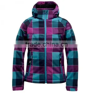 Girls Printed Colour Hoody Softshell Jacket thumbnail-1