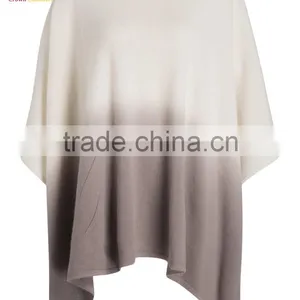 Print Knitting Pattern Lady Knitted Fashion Cashmere Poncho Shawl thumbnail-1