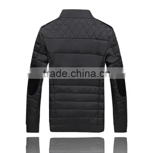 Custom New Design Fashionable Full Zipper Closure Cotton Padded DownJackets Blank Plain Mens Bomber thumbnail-2