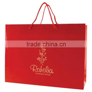 Color Gloss Laminated Eurotote Shopping Bag - Features Cardboard Bottom, Dimensions Are 16" x 6" x 12" and Comes With Your Logo. thumbnail-2