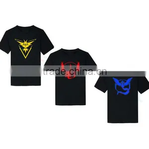 Pokemon Go Team Valor Team Mystic Team Instinct Pokeball T Shirt Red Blue Yellow thumbnail-2