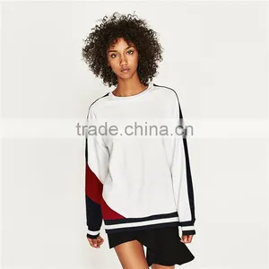 Dongguan Custom Design Color Block Sweatshirt With Raglan Sleeves thumbnail-4