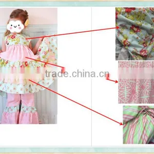 Children Clothing Sets Floral Print Bulk Baby Girl Outfit 2017 2pcs Cheapest in thumbnail-1