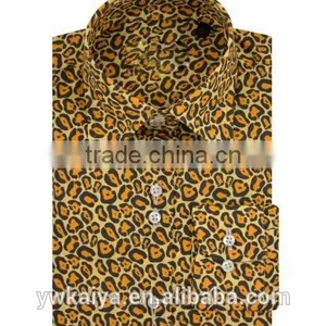 Leopard Fancy Design Italy Style Women Blouse 100%cotton Brand Wholesale thumbnail-1