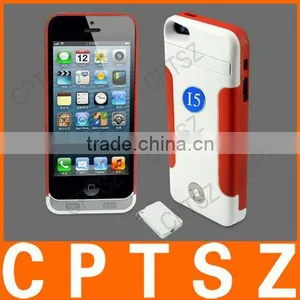 3500mAh External Battery Backup Charger Case Pack Power Bank for IPhone 5 thumbnail-1