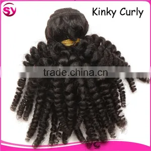 2016 New Arrival Curly Hair Extension For Black Women,Hot Selling 50G 100G Per Piece Peruvian Kinky Curly Hair thumbnail-1