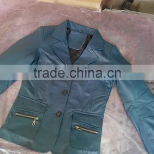 Women Leather Long Coat With Front Zipper thumbnail-5