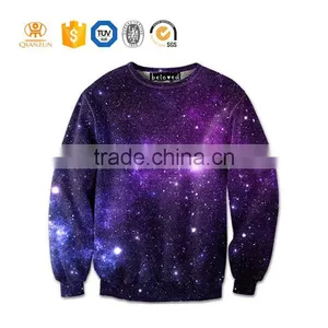 Galaxy Sublimation Custom Fashion Hoodies 100 Polyester Sweatshirt thumbnail-1