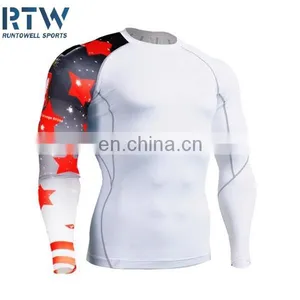 Sublimated Compression Shirt Cartoon Printed Rash Guard With High Quality thumbnail-1