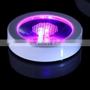 ABS Material 3*AAA Battery Led Glow Coaster Led Bottle Pads thumbnail-2