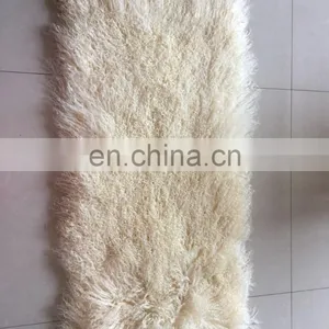 Wholesale Long Hairs Mongolian Lamb Fur Plate Real Tibetan Lamb Fur Plate thumbnail-4