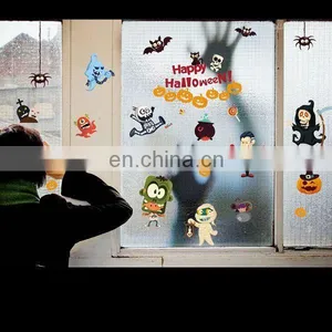 2017 New Halloween Decotation Wall Sticker , House Spirit Pumpkin Lamp Display Window Decoration Sticker thumbnail-3