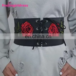 New Lace Up Wide Waist Trainer Corset Belt Women Shape-Making Fashion Elastic Belt thumbnail-4