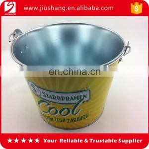 Tin Beer Ice Bucket With Custom Logo for Bar Beer Using thumbnail-1