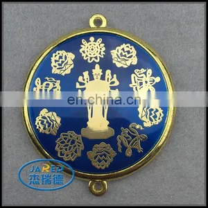 Soft Crystal Glue Aluminum Badge thumbnail-1