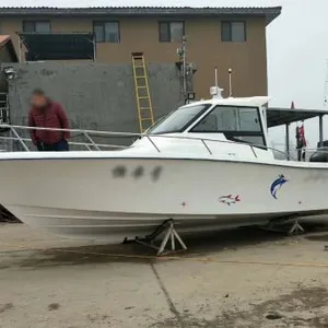8.6m Fiberglass Boat With Twin Engines Fishing Boat thumbnail-5