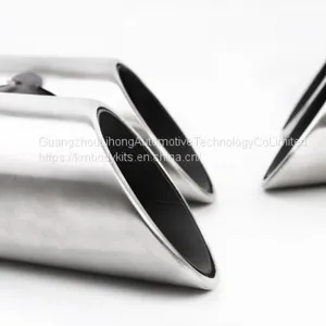 Km for Panamera GTS Style 971 2017-up Exhaust Tip Exhaust Pipes Muffler Tips Tail Pipe Black Titanium thumbnail-5