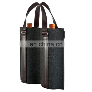 Single Bottle Tote Felt Wine Bag Wholesale thumbnail-1