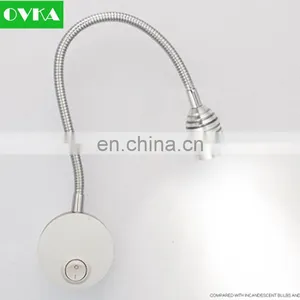 Led 1w 110v 220v Wall Mounted Hotel Bedroom Bed Headboard Warm White and Cool White Reading Lamp thumbnail-1