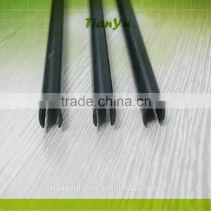 Pvc Steel Wire Reinforced Pipe With Color Strips/half Hard Round Tube Black Color thumbnail-2