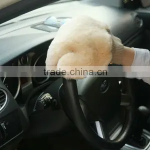 2015 Top Quality Factory Price Protect Hand Warmly Sheepskin Car Wash Gloves thumbnail-1