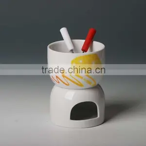 New Products Ceramic Chocolate Fondue Set, Mini Fondue Set thumbnail-3