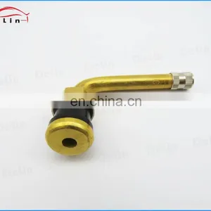 DeLin 90 Degree Tubeless Brass Truck Tire Valve Stems TR571C With 90 Degree Bend thumbnail-1