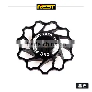 AEST Aluminum Bicycle Rear Derailleurs Pulley,Bike Ceramic Jockey Wheel thumbnail-1