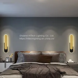 Led Wall Lights Minimalist Gold Indoor Lighting For Living Room Bedroom Bedside Home Decorative thumbnail-4