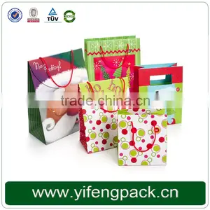 Eco-friendly Custom Logo Printed Decorative Christmas Gift Paper Bag thumbnail-1