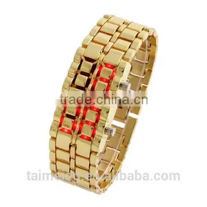 China Cheap Alloy Iron Samurai Lava Led Watch thumbnail-1