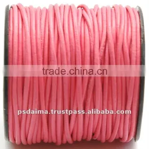 Jewelry Accessory 4-6mm Midnight Blue Rough Genuine Cow Leather Cord thumbnail-1