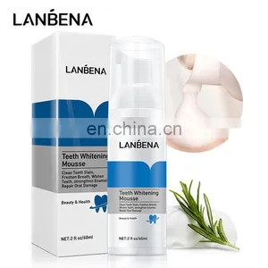 2022 Hot Sell 60ml Natural Oral Hygiene Tooth Whitening Foam Bleaching Cleaning White Teeth Whitening Mousse thumbnail-1
