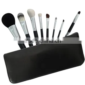 8pcs Wood Handle Makeup Brush Kit With Makeup Brush Bag thumbnail-1